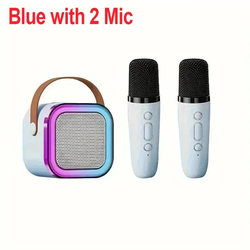 Mini Bluetooth Karaoke Speaker with Wireless Mic Set