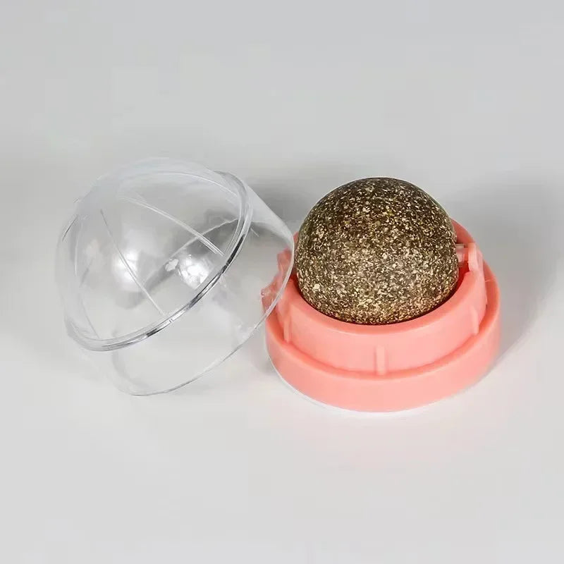 Natural Catnip Licking Ball | Interactive Cat Treat