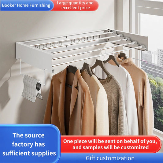 Adjustable Wall-Mounted Drying Rack