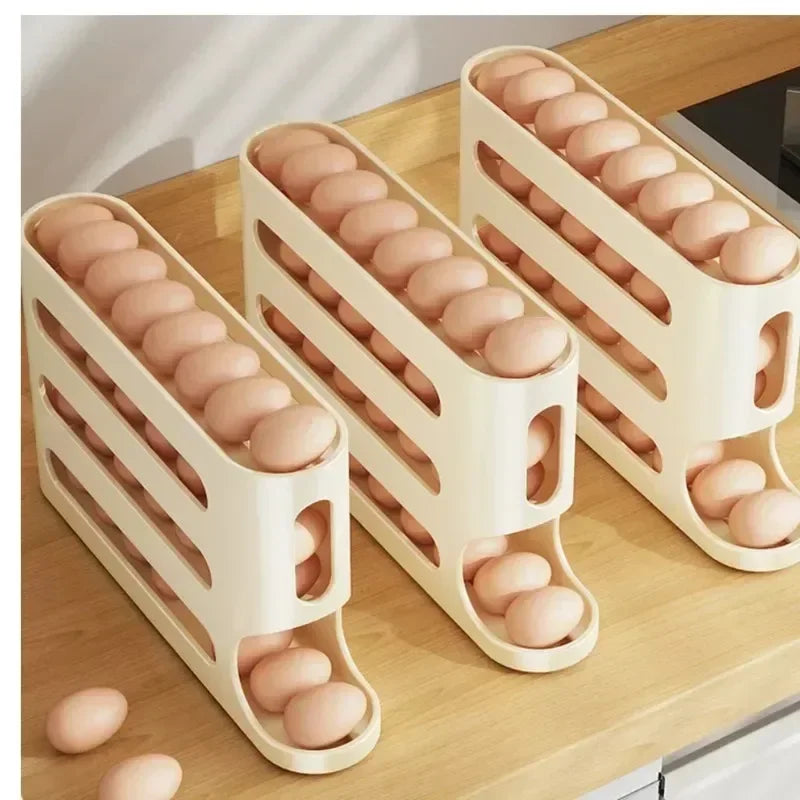 Auto-Roll Egg Storage Box