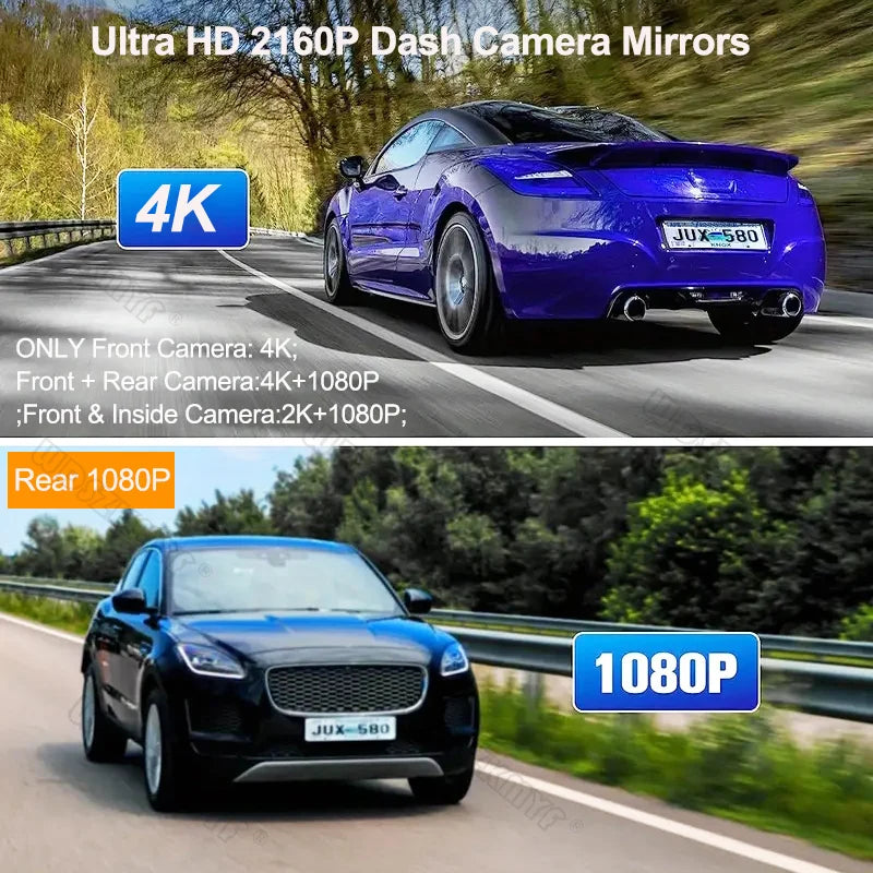 4K Smart Dash Mirror Cam