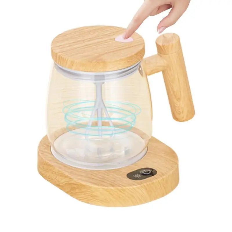 Automatic Self-Stirring Glass Mug