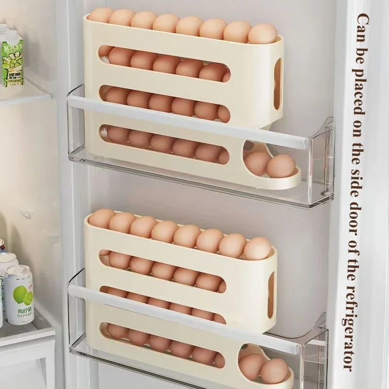 Auto-Roll Egg Storage Box