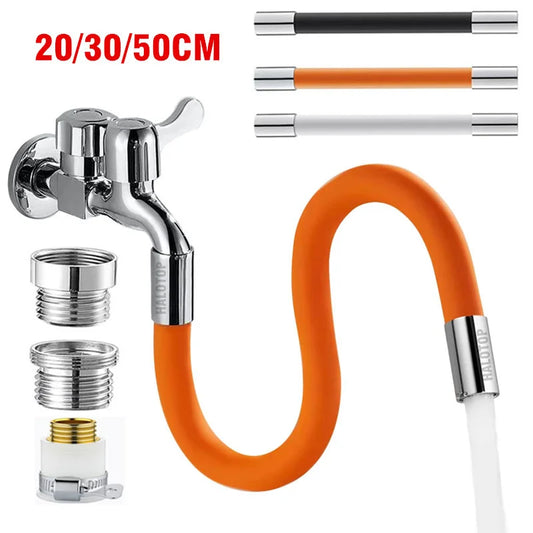 Flexible 360° Rotatable Faucet Extension Tube