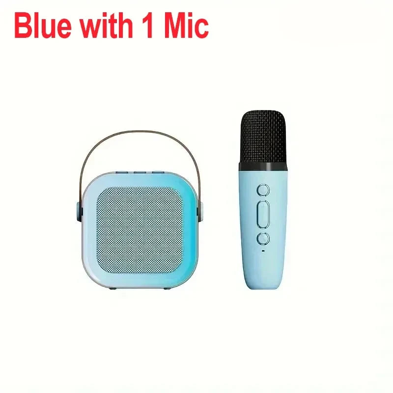 Mini Bluetooth Karaoke Speaker with Wireless Mic Set