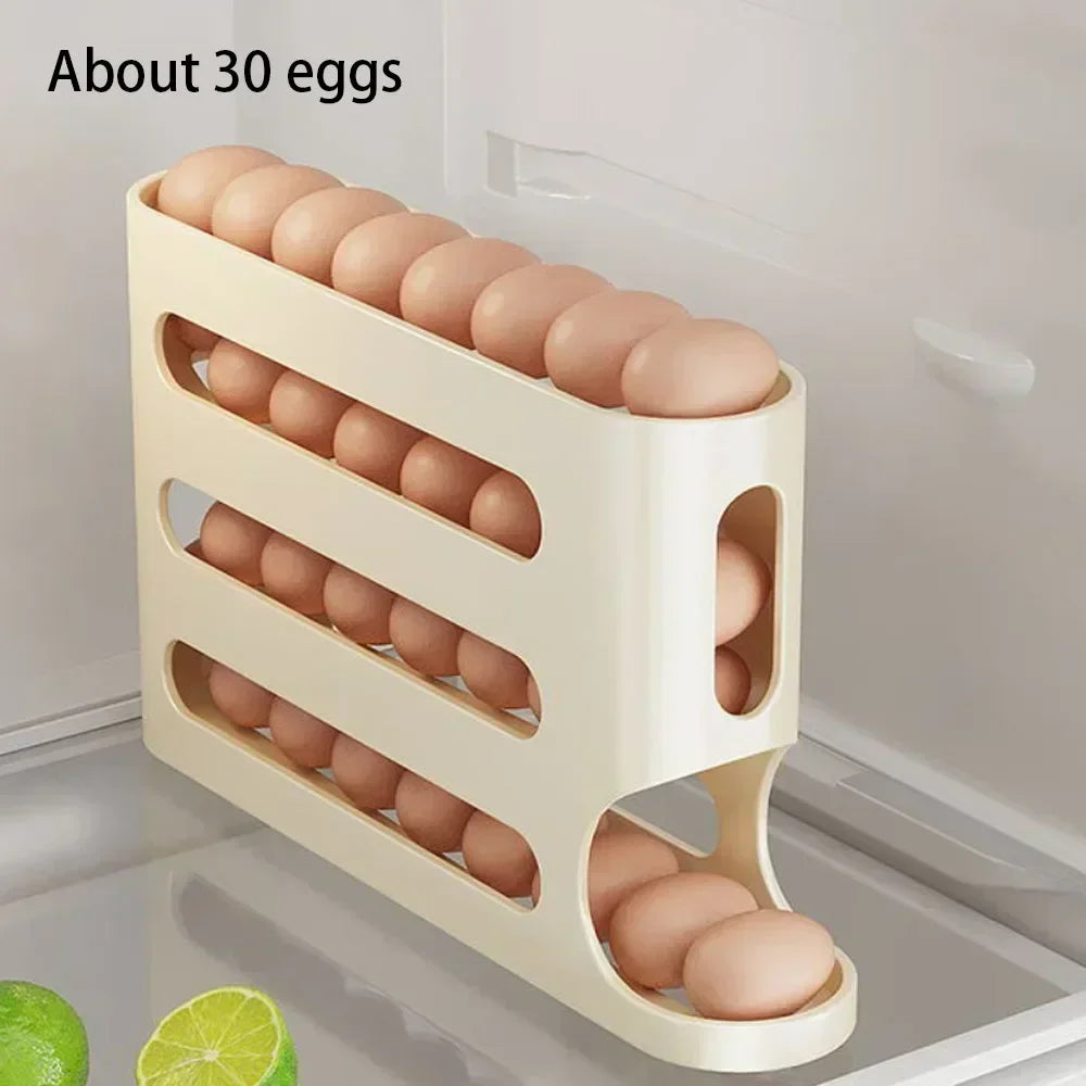 Auto-Roll Egg Storage Box