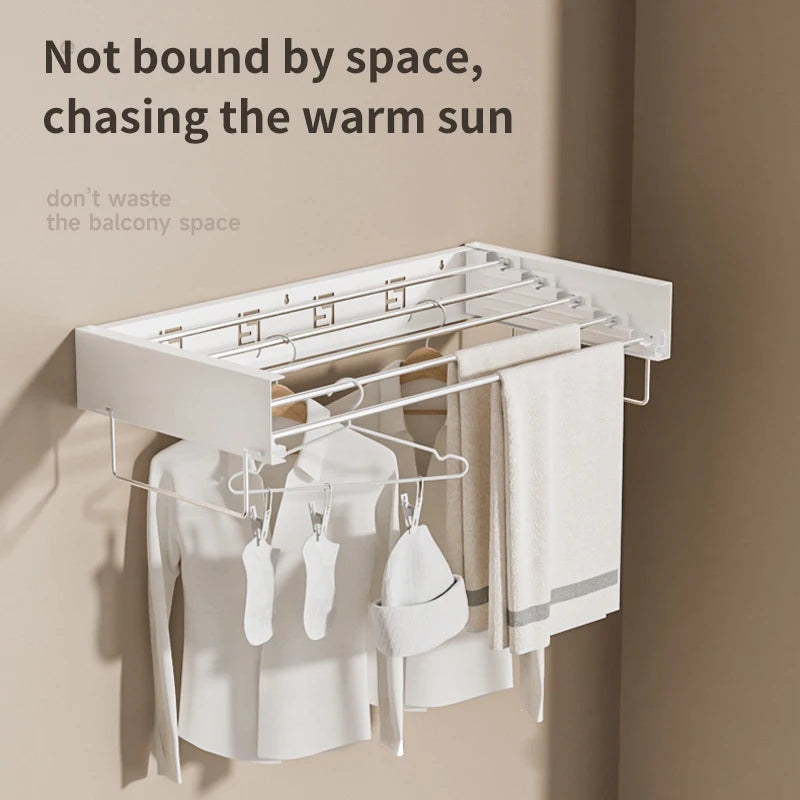 Adjustable Wall-Mounted Drying Rack