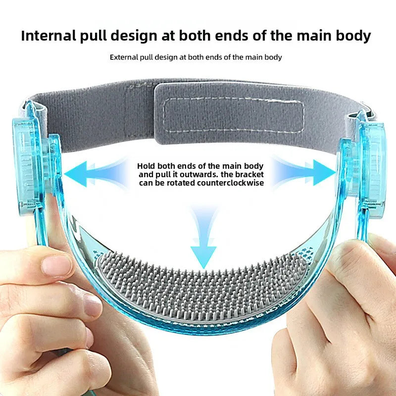 360° Adjustable Neck Support Brace – Silicone Comfort Lifting Band
