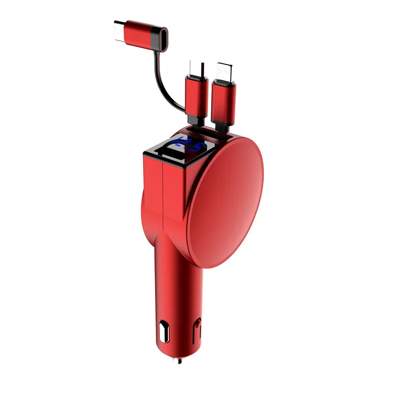 3-in-1 Retractable Car Charger
