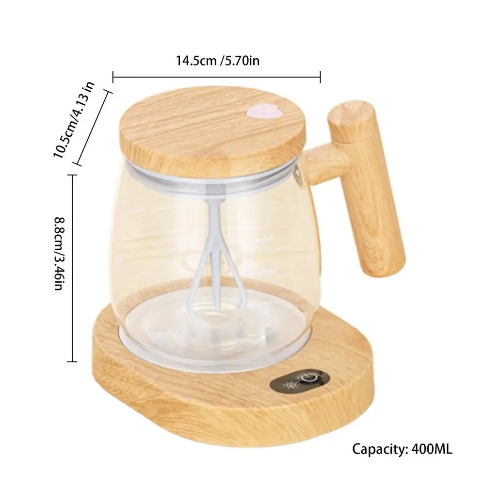 Automatic Self-Stirring Glass Mug