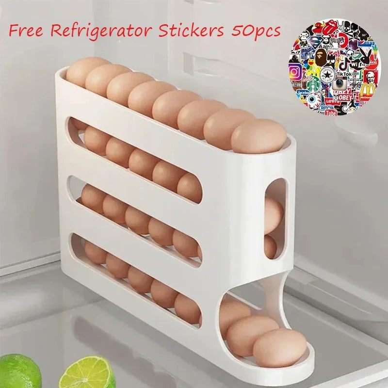Auto-Roll Egg Storage Box