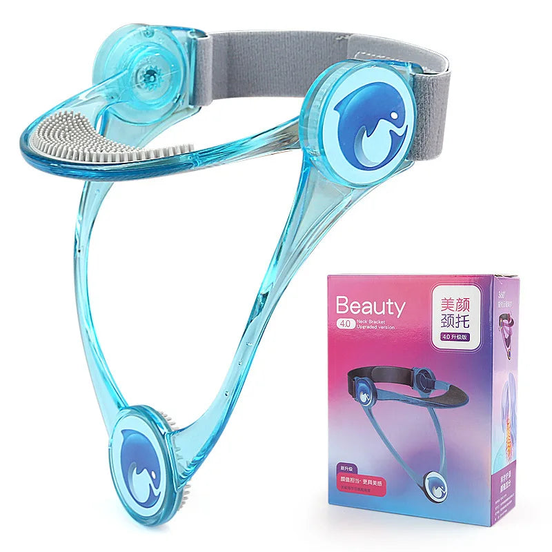 360° Adjustable Neck Support Brace – Silicone Comfort Lifting Band