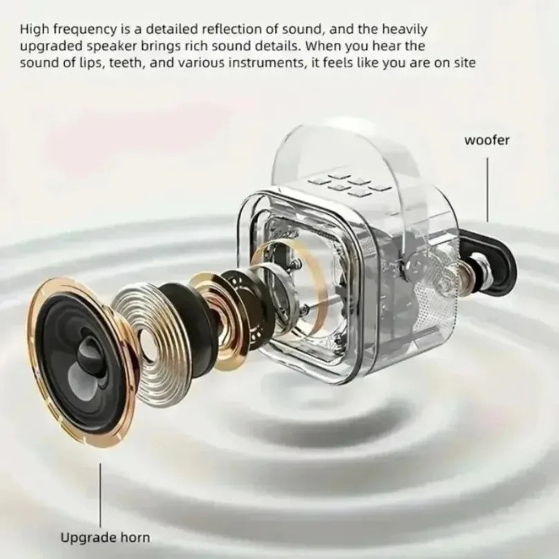 Mini Bluetooth Karaoke Speaker with Wireless Mic Set