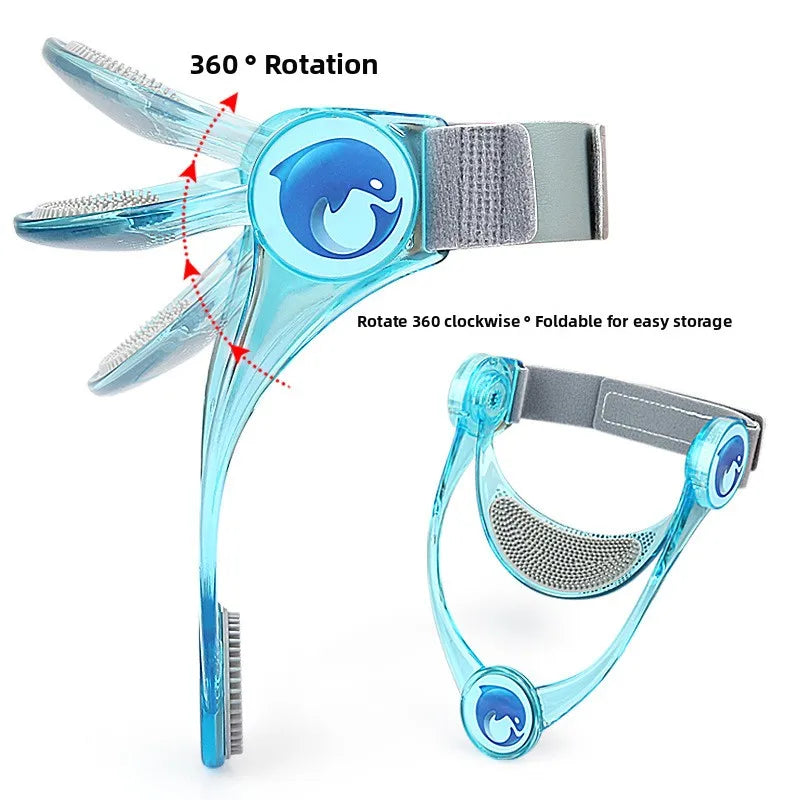 360° Adjustable Neck Support Brace – Silicone Comfort Lifting Band