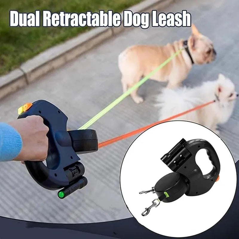 Dual Retractable Dog Leash