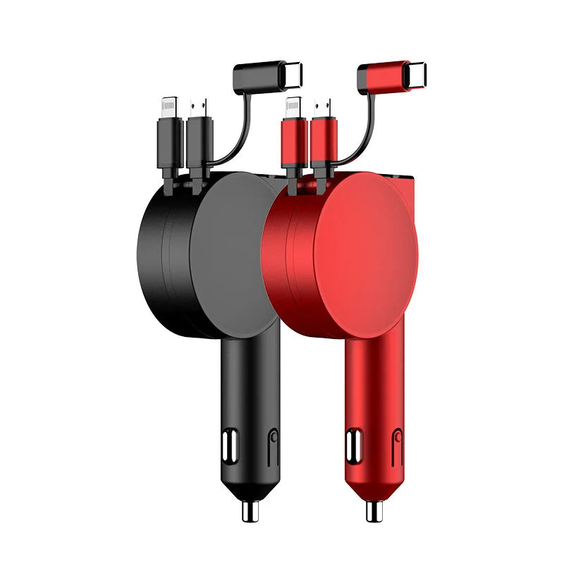 3-in-1 Retractable Car Charger