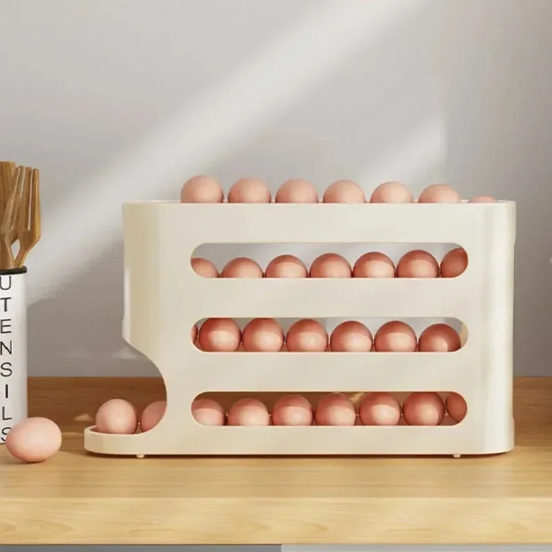 Auto-Roll Egg Storage Box