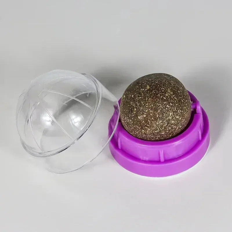 Natural Catnip Licking Ball | Interactive Cat Treat