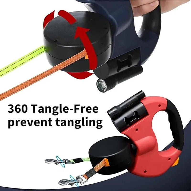 Dual Retractable Dog Leash
