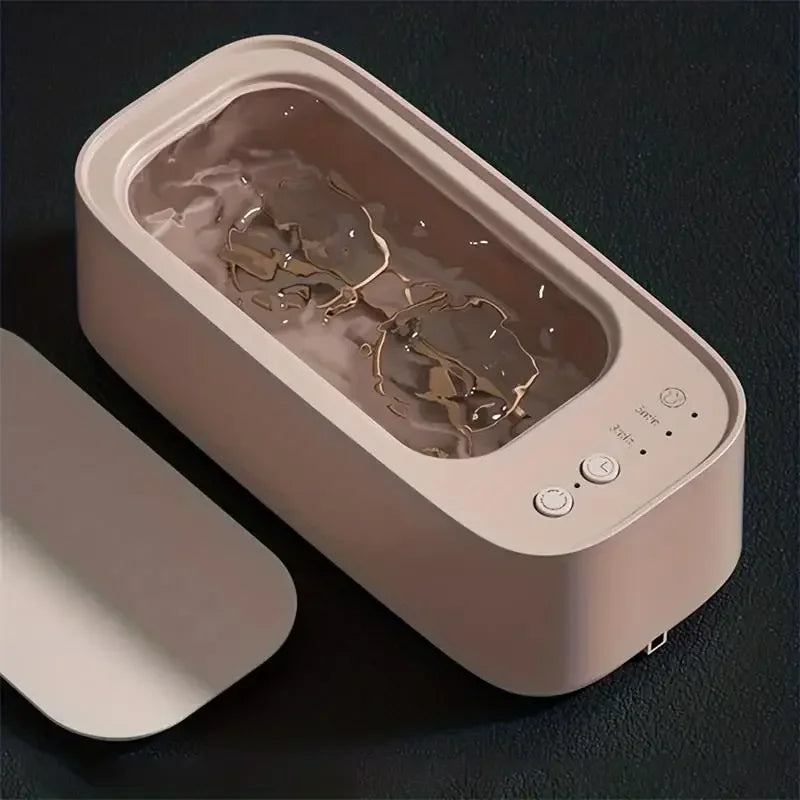 Ultrasonic Jewelry & Glasses Cleaner – Portable 45kHz Device
