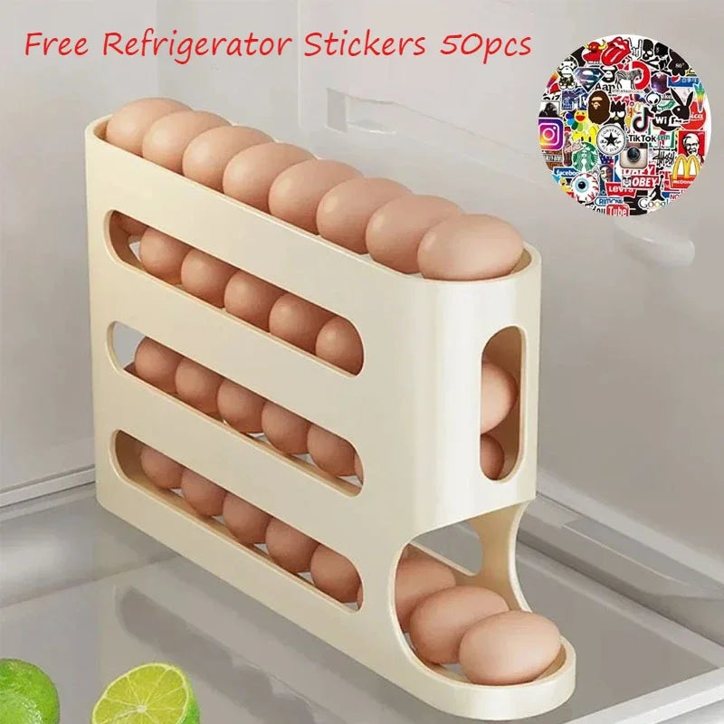 Auto-Roll Egg Storage Box