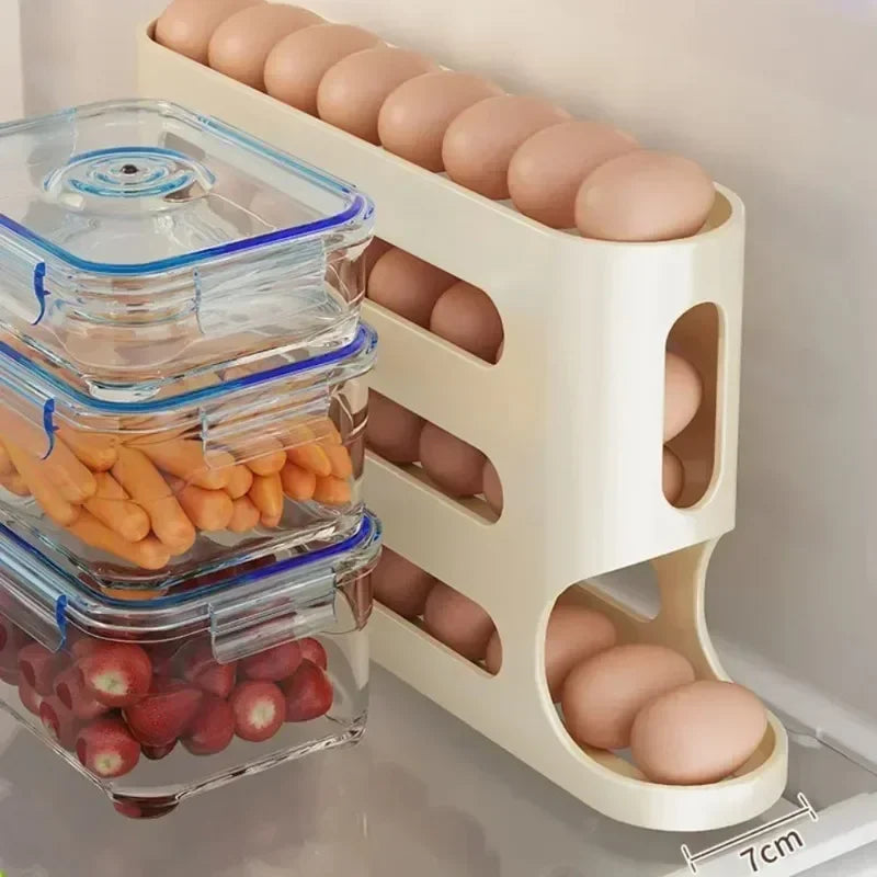 Auto-Roll Egg Storage Box