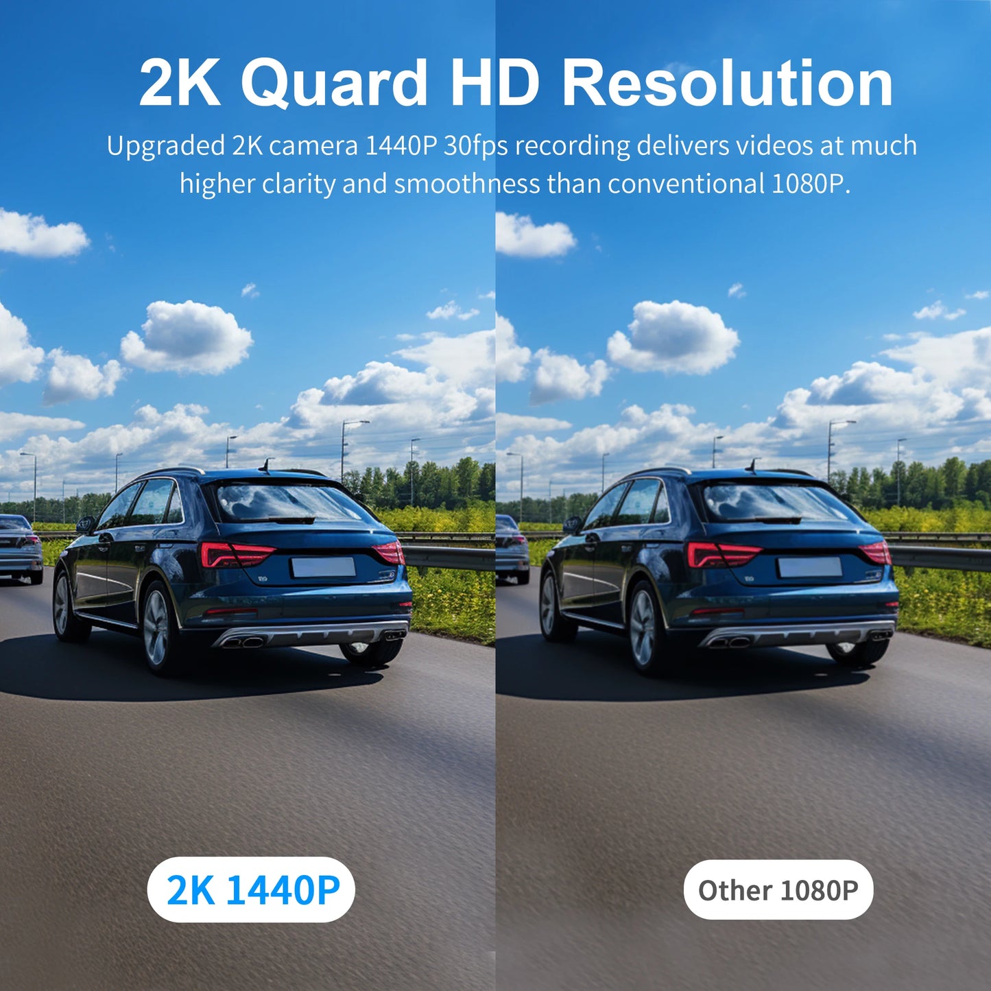 2K Smart Voice Dashcam