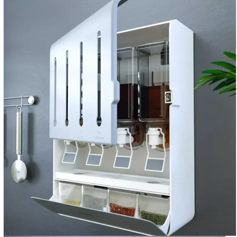 Wall-Mounted Seasoning & Oil Dispenser