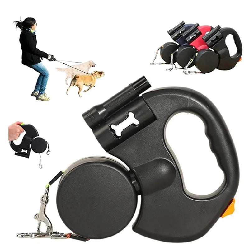 Dual Retractable Dog Leash