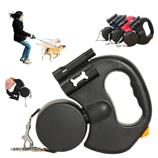Dual Retractable Dog Leash