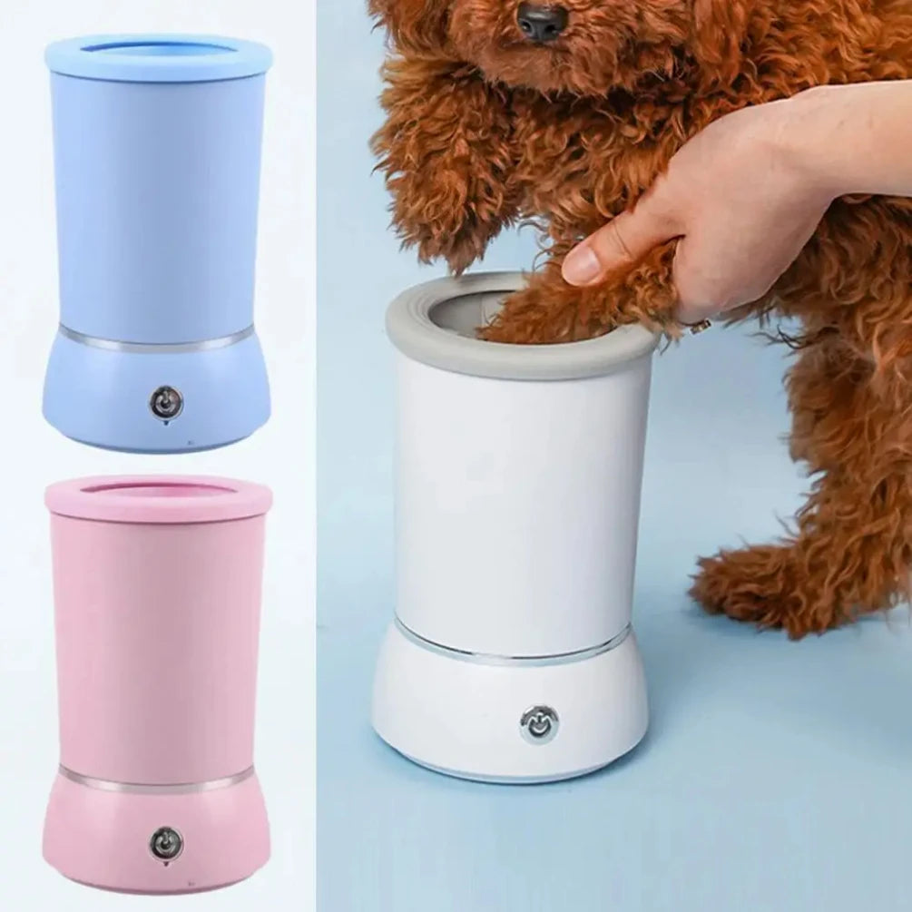 Automatic Pet Paw Cleaner Cup – USB Rechargeable Silicone Washer