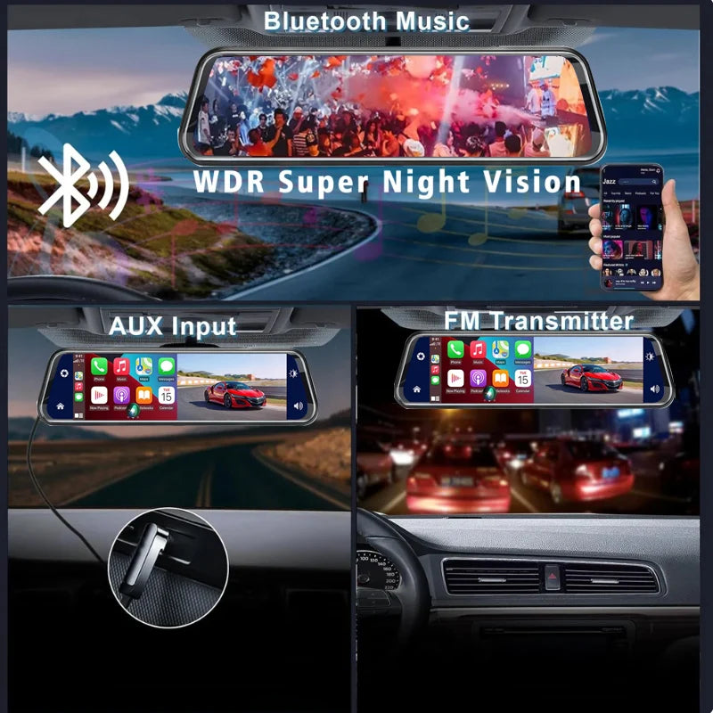 4K Smart Dash Mirror Cam