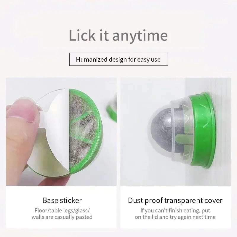 Natural Catnip Licking Ball | Interactive Cat Treat
