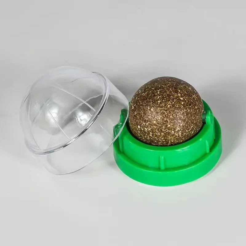 Natural Catnip Licking Ball | Interactive Cat Treat