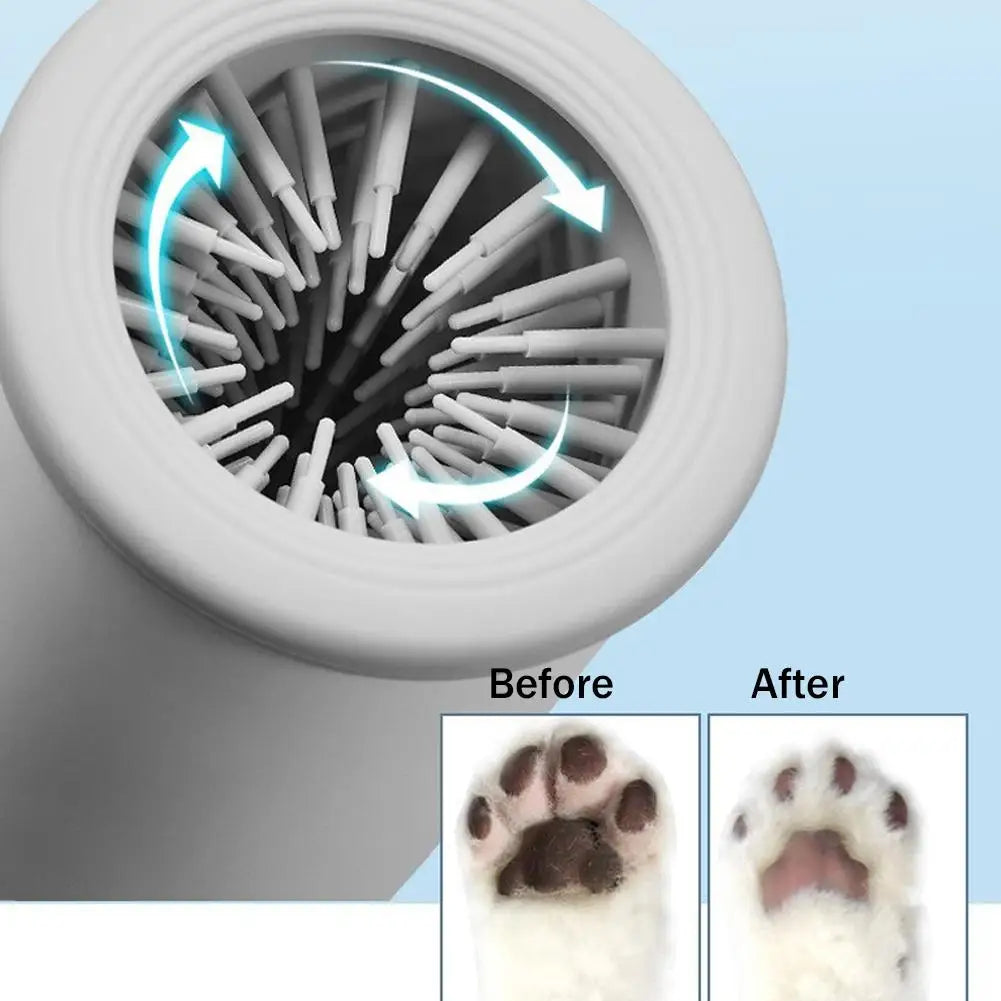 Automatic Pet Paw Cleaner Cup – USB Rechargeable Silicone Washer