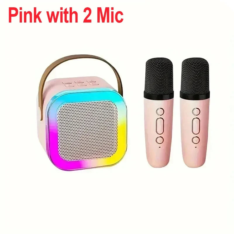 Mini Bluetooth Karaoke Speaker with Wireless Mic Set