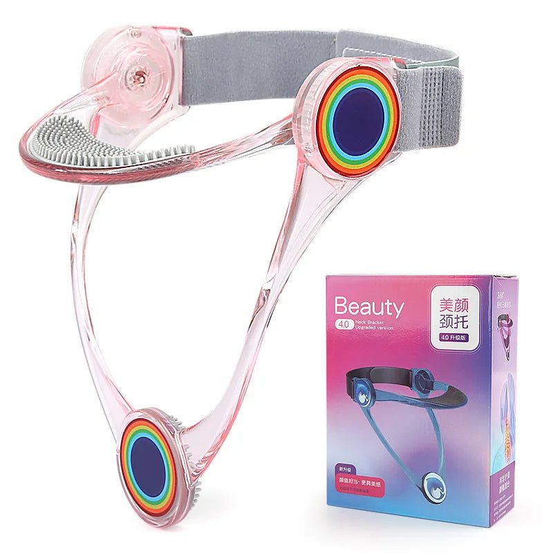 360° Adjustable Neck Support Brace – Silicone Comfort Lifting Band